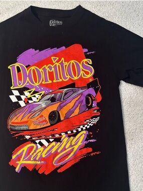 Doritos Racing t-shirt men’s small black cotton tee unisex fun graphic print